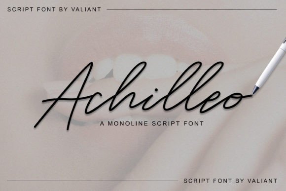 Achilleo: A Signature Script Font That Elevates Campaign Visuals