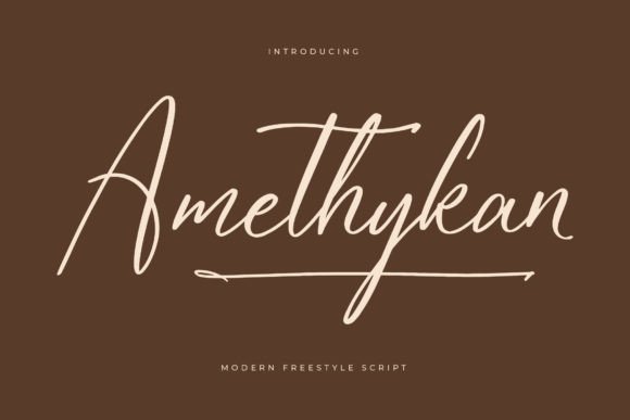 Amethykan: A Script Font That Makes Your Brand Feel Thoughtfully Designed