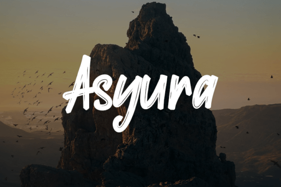 Asyura: A Refined Script Font for Editorial Design