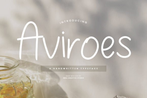 Aviroes: A Handwritten Typeface That Feels Like a Thoughtful Pause