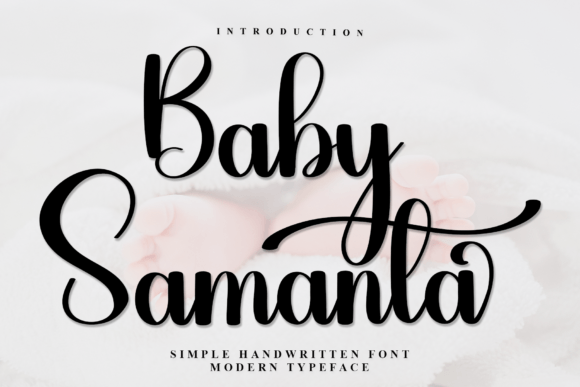 Baby Samanta: A Graceful Handwritten Typeface for Thoughtful Branding