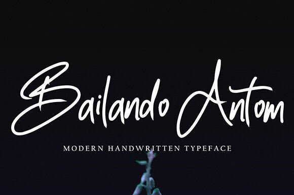 Bailando Antom: A Refined Script Font for Thoughtful Branding