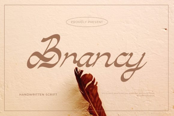 Brancy: An Elegant Script Font for Real Branding Projects