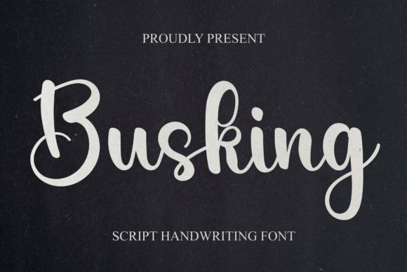 Busking: A Delicate Script Typeface for Digital Brand Moments