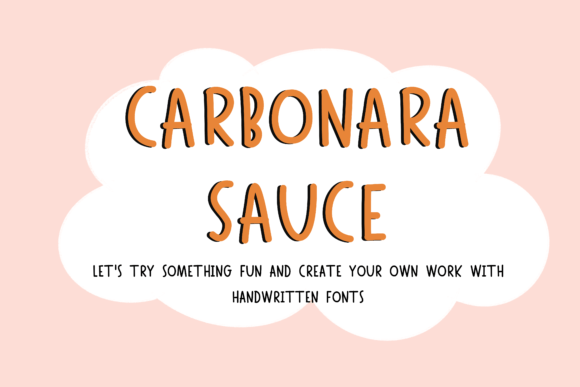 Carbonara: A Handwritten Font That Feels Human on Screen
