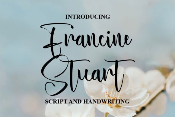 Francine Stuart Handwritten Font for Crafters & Sellers