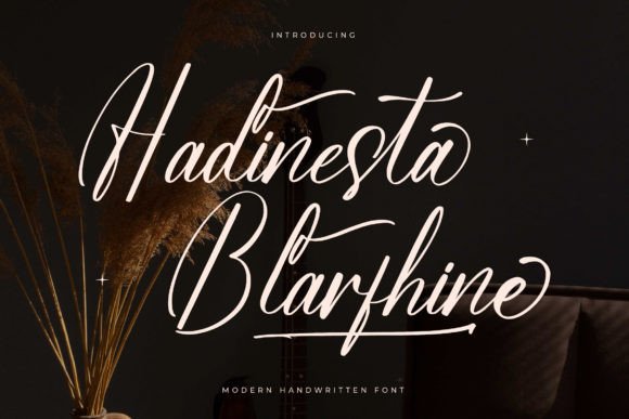 Hadinesta Blarfhine: A Script Font That Makes Your Brand Feel Thoughtful