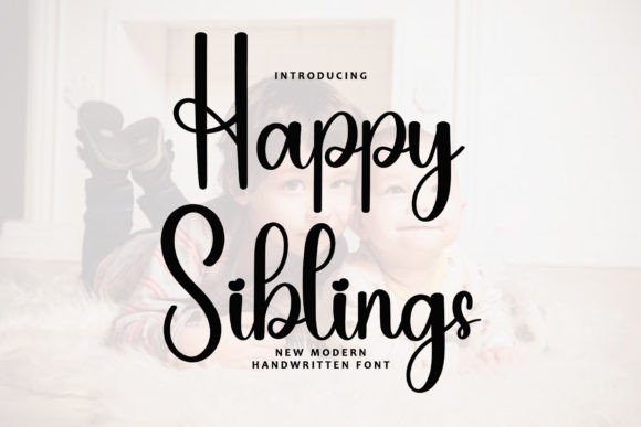 Happy Siblings: A Refined Handwritten Font for Elegant Branding