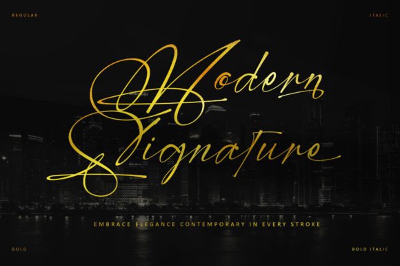 Modern Signature: A Handwritten Font for Editorial Elegance