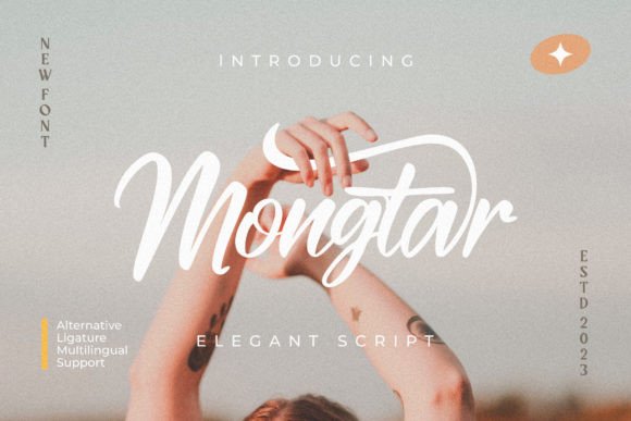 Mongtar: A Refined Script Font for Elegant Branding