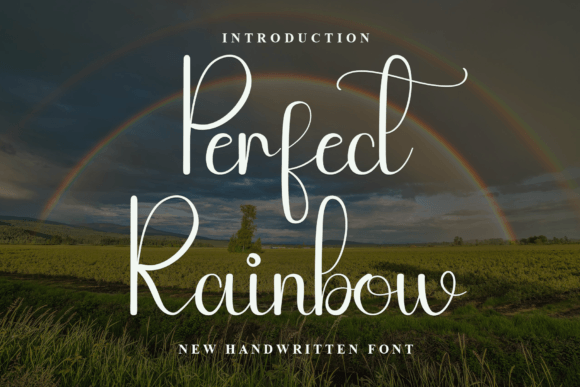 Perfect Rainbow: A Handwritten Font with Editorial Grace
