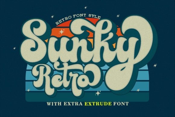 Sunky Retro: A Bold Script Font for Digital Brand Moments