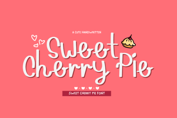 Sweet Cherry Pie Font: A Handwritten Script for Editorial Charm