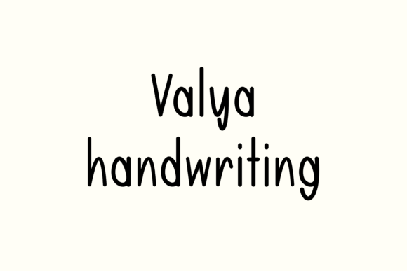 Valya Handwritten Font for Crafters & Sellers